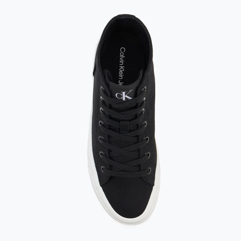 Calvin Klein női tornacipő YW0YW01764 Vulc Flatform Mid Cv Mg fekete/fényes fehér 5