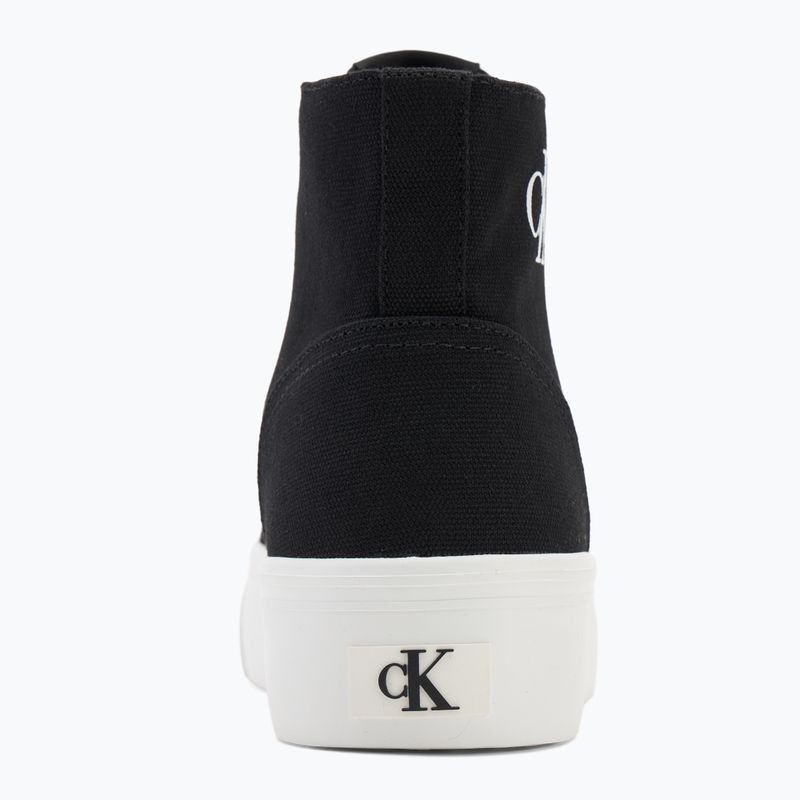 Calvin Klein női tornacipő YW0YW01764 Vulc Flatform Mid Cv Mg fekete/fényes fehér 6