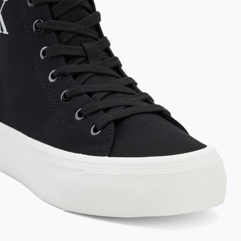Calvin Klein női tornacipő YW0YW01764 Vulc Flatform Mid Cv Mg fekete/fényes fehér 7