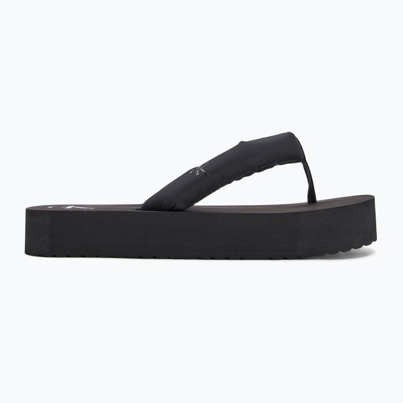 Női Calvin Klein YW0YW01723 Beach Sandal Flatform Ttxr Satin triple fekete flip flopok 2