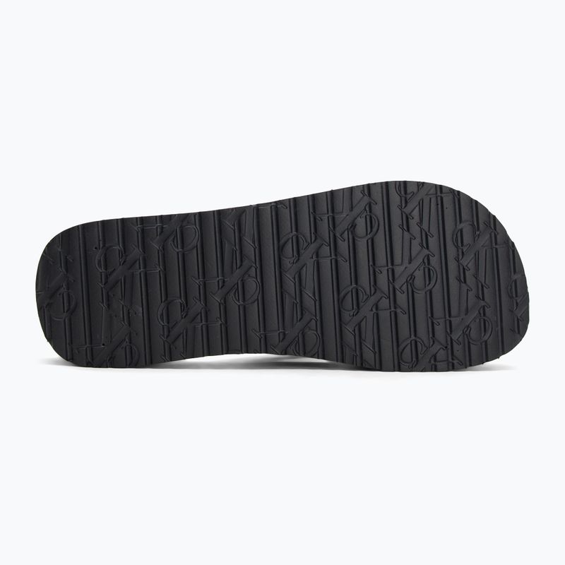 Női Calvin Klein YW0YW01723 Beach Sandal Flatform Ttxr Satin triple fekete flip flopok 4