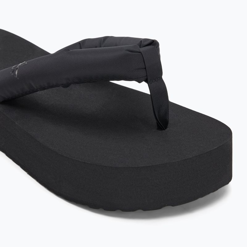Női Calvin Klein YW0YW01723 Beach Sandal Flatform Ttxr Satin triple fekete flip flopok 7