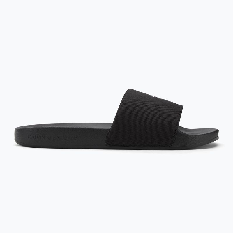 Calvin Klein női flip-flop YW0YW01713 Slide Monogram Hardware tripla fekete 2