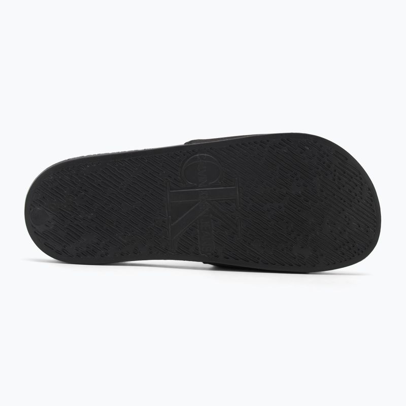 Calvin Klein női flip-flop YW0YW01713 Slide Monogram Hardware tripla fekete 4
