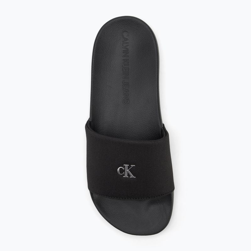 Calvin Klein női flip-flop YW0YW01713 Slide Monogram Hardware tripla fekete 5