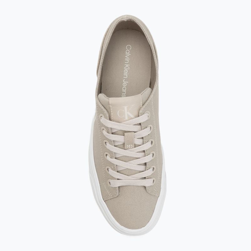 Calvin Klein női tornacipő YW0YW01763 Vulc Flatform Low Cv MG tojáshéj/krémfehér 5