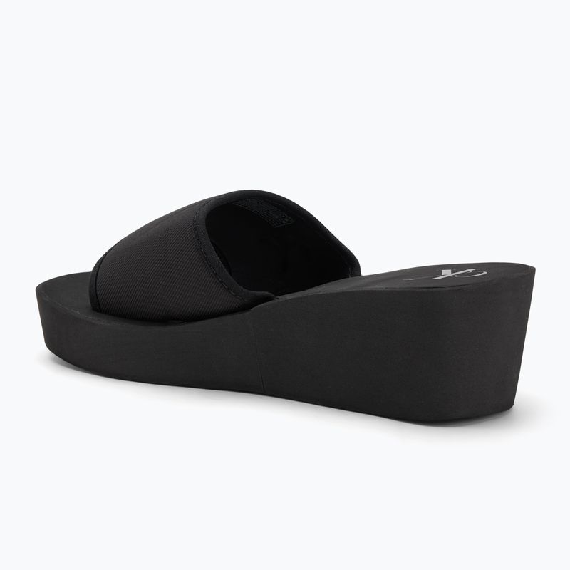 Calvin Klein női flip flop YW0YW01725 Beach Wedge Slide Slide Canvas tripla fekete 3