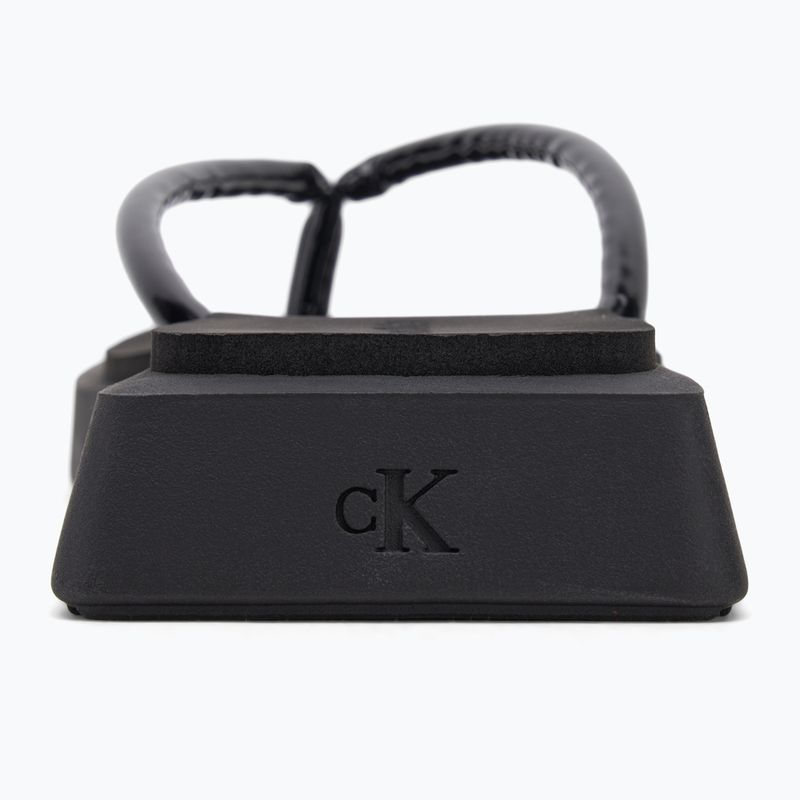 Női Calvin Klein YW0YW01716 Sq Low Wedge Sandal Stitch tripla fekete flip flopok 6