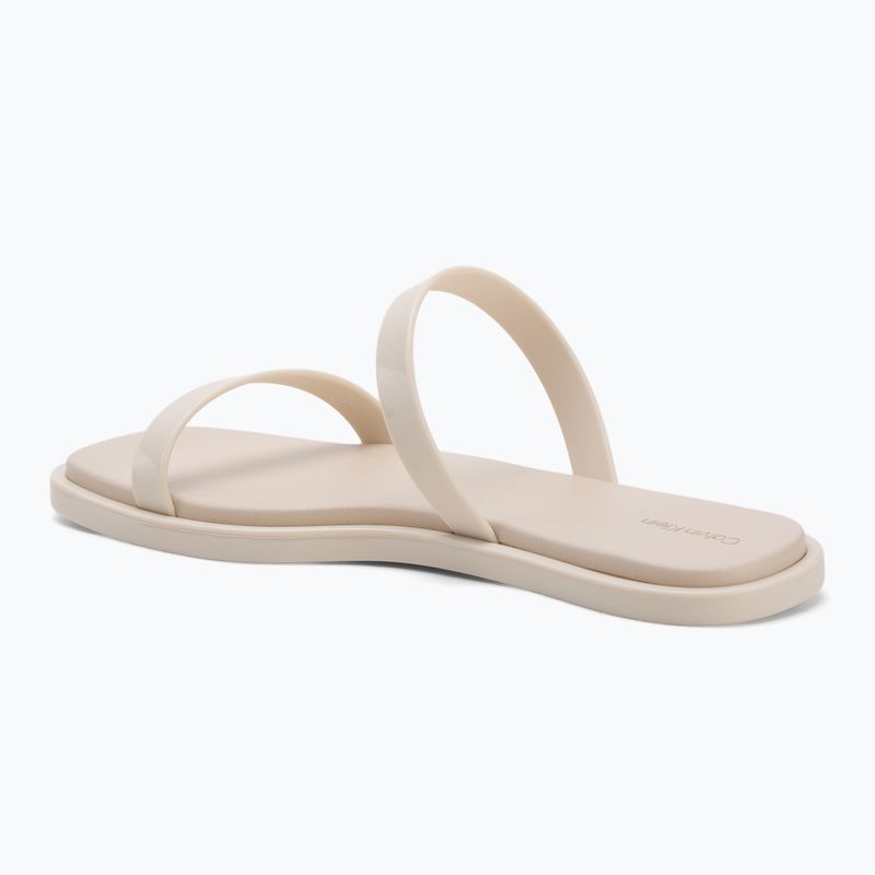 Calvin Klein női flip-flop HW0HW02417 Double Bar Slide - Zselés teknőc galamb 3