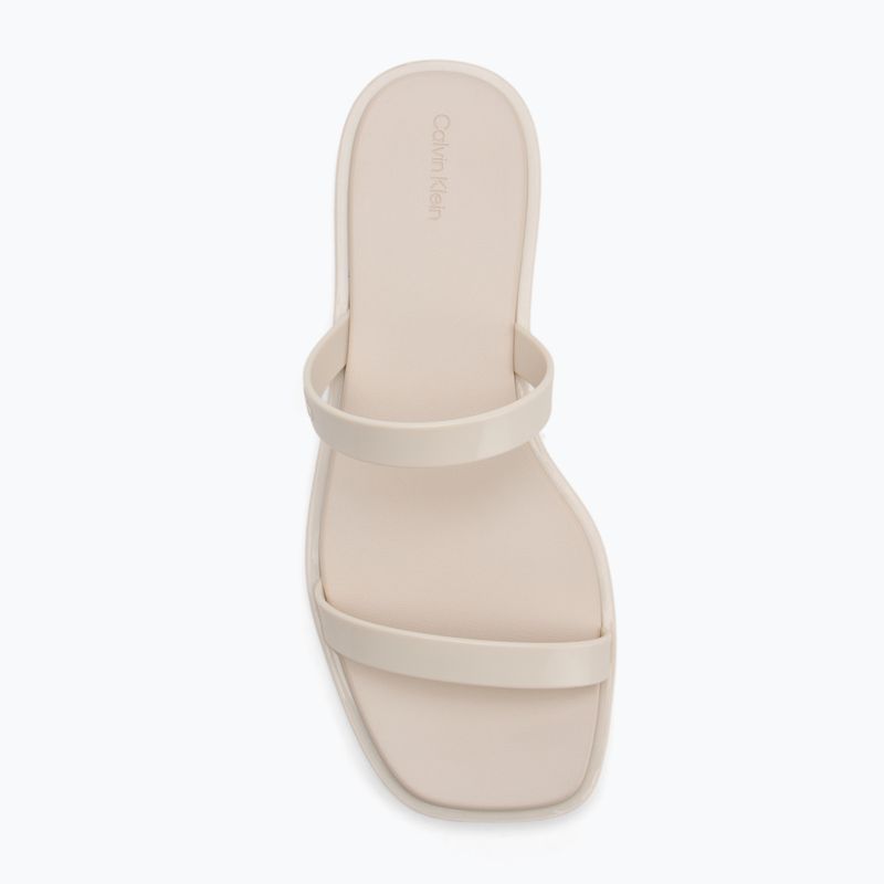 Calvin Klein női flip-flop HW0HW02417 Double Bar Slide - Zselés teknőc galamb 5