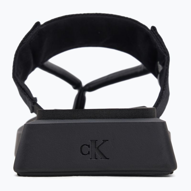 Női Calvin Klein flip flop YW0YW01717 Sq Low Wedge Sandal Rope tripla fekete 6