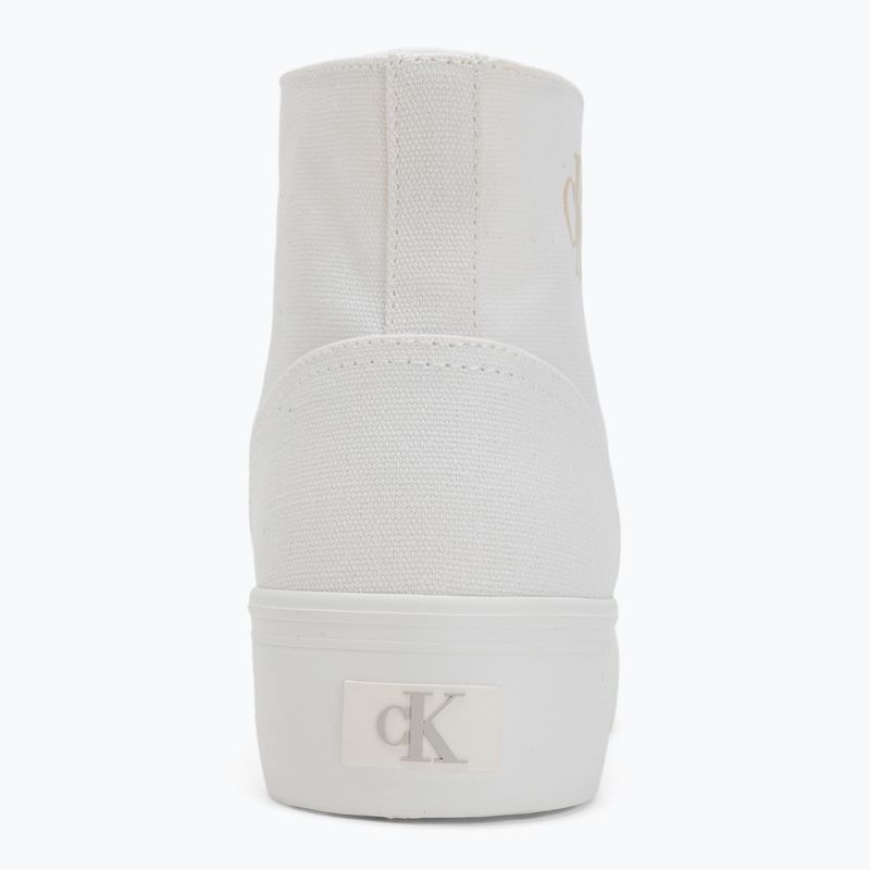 Calvin Klein női tornacipő YW0YW01764 Vulc Flatform Mid Cv Mg tripla világos fehér 6