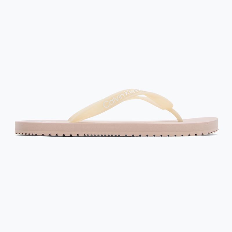 Calvin Klein női flip flop YW0YW01829 Strandszandál átlátszó Tpu suttogó rózsaszín/világos fehér 2