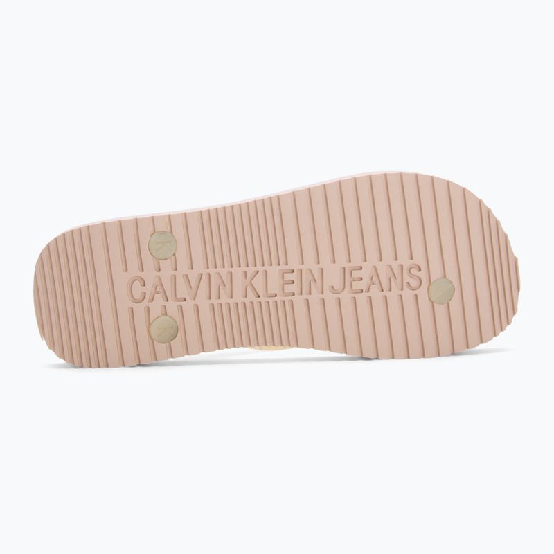 Calvin Klein női flip flop YW0YW01829 Strandszandál átlátszó Tpu suttogó rózsaszín/világos fehér 4