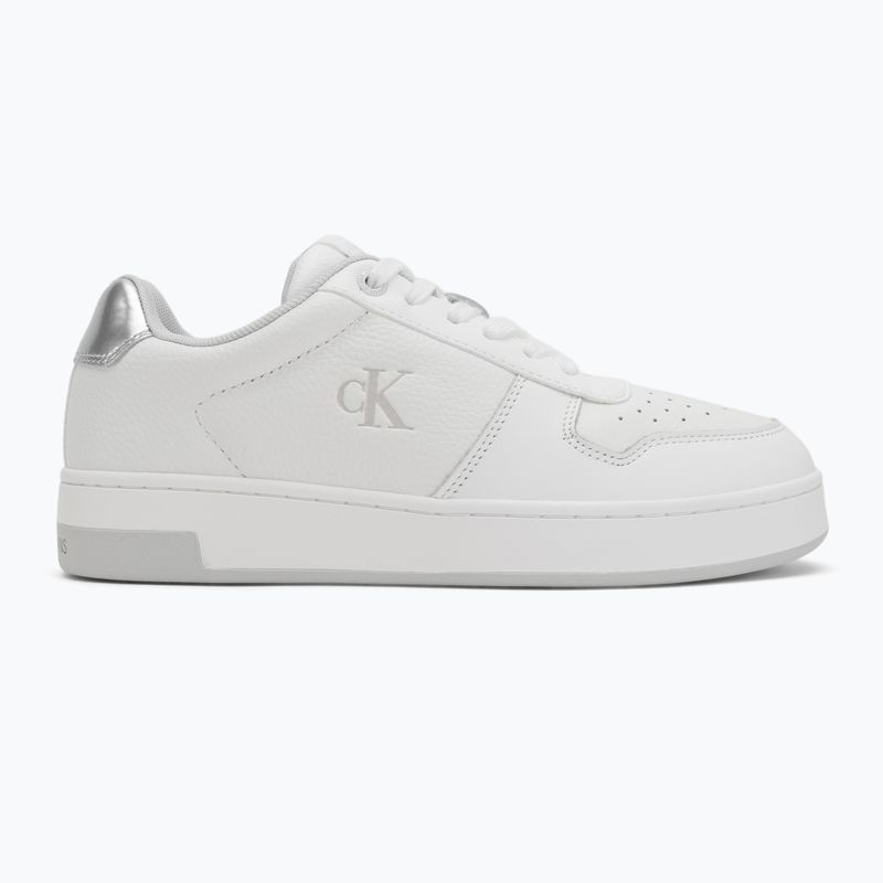 Calvin Klein női cipő YW0YW01765 Basket Cupsole Low Mg világos fehér/ezüst 2