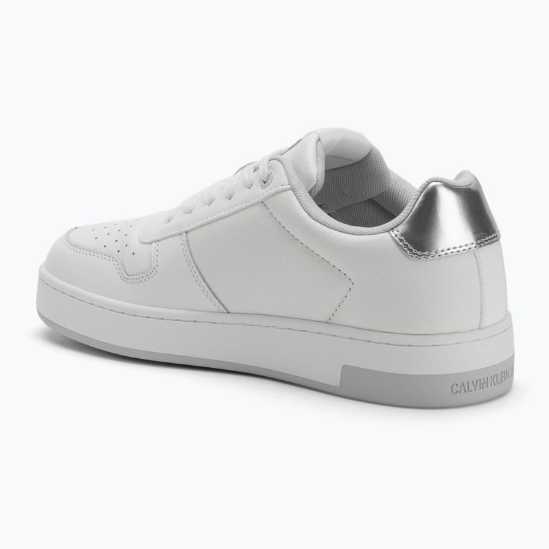 Calvin Klein női cipő YW0YW01765 Basket Cupsole Low Mg világos fehér/ezüst 3