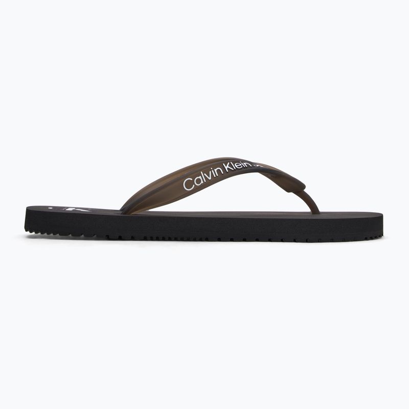 Calvin Klein női flip flop YW0YW01829 Strandszandál átlátszó Tpu fekete 2