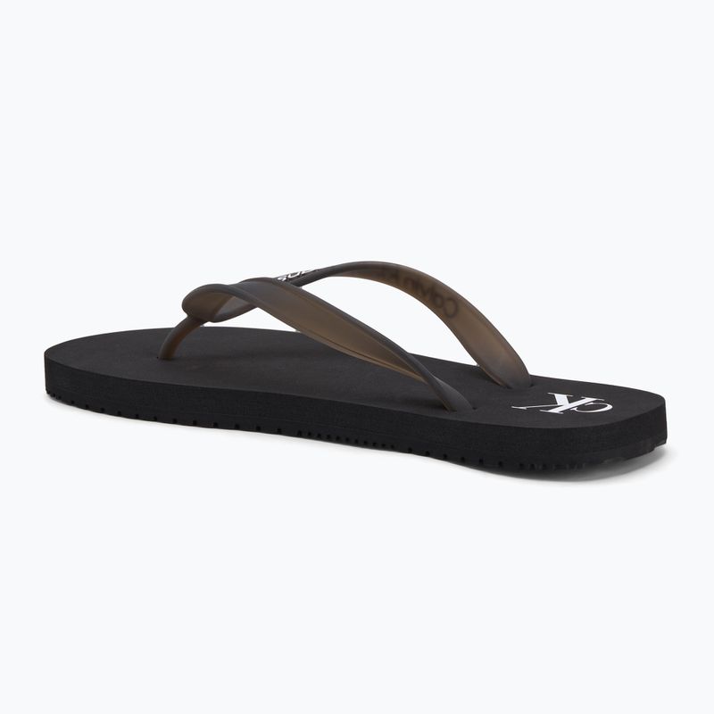 Calvin Klein női flip flop YW0YW01829 Strandszandál átlátszó Tpu fekete 3