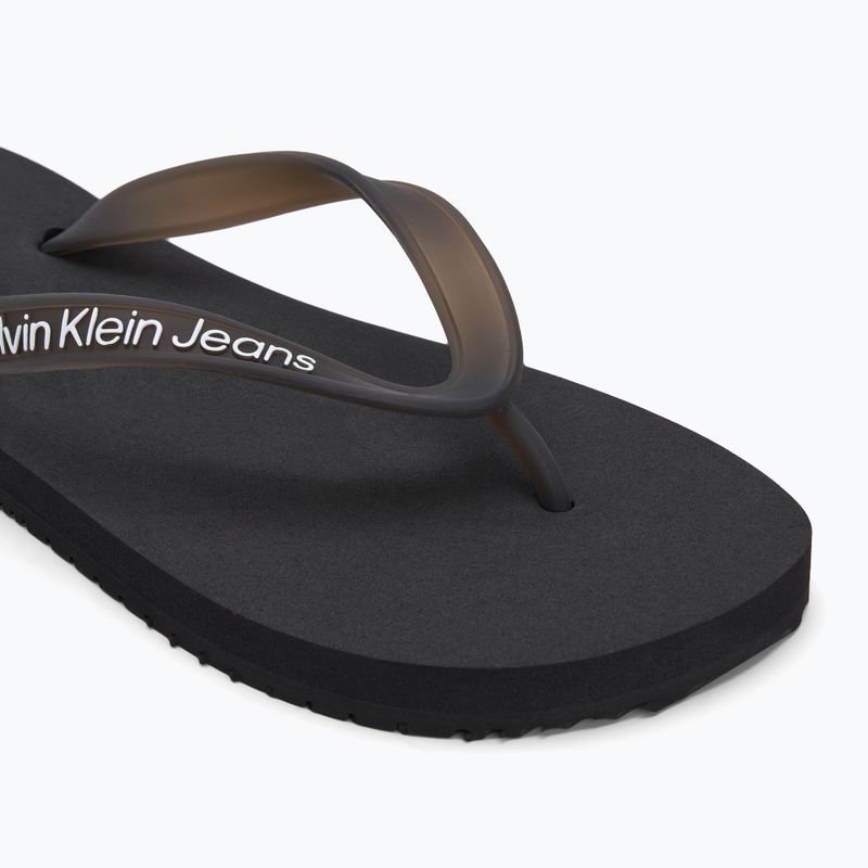 Calvin Klein női flip flop YW0YW01829 Strandszandál átlátszó Tpu fekete 7