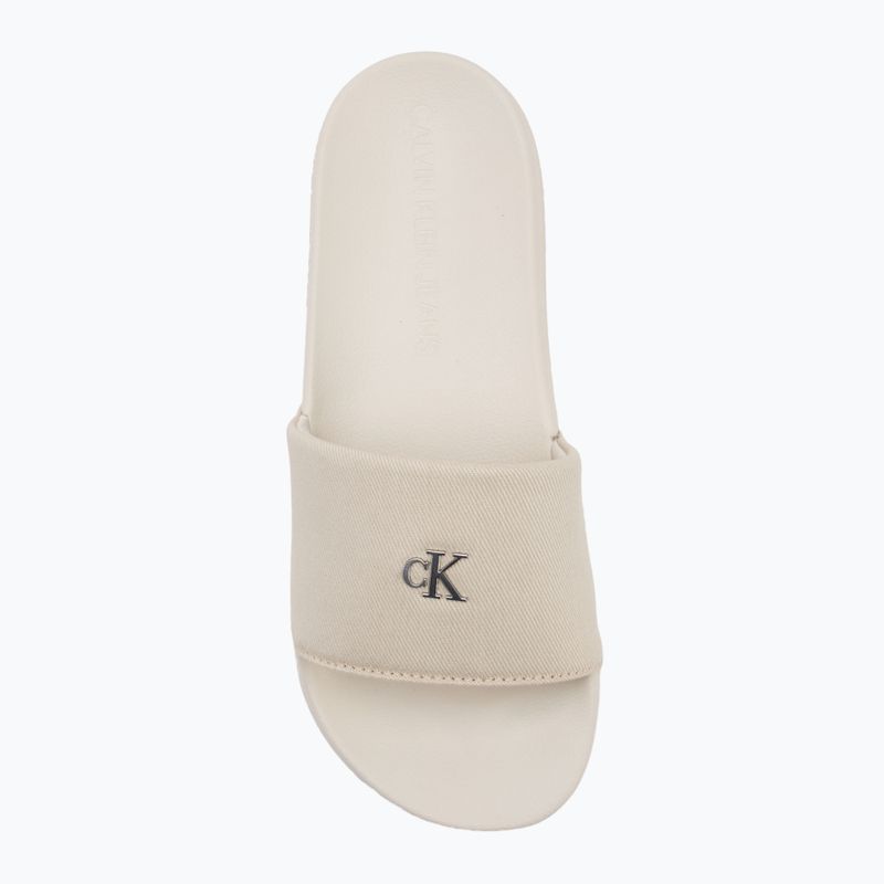 Calvin Klein női flip-flop YW0YW01713 Slide Monogram Hardware teknőc galamb 5