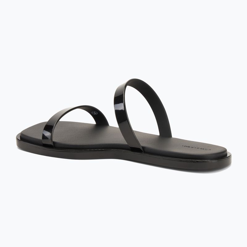 Calvin Klein női flip-flop HW0HW02417 Double Bar Slide - Zselés fekete 3