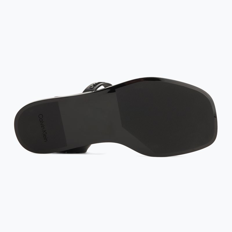 Calvin Klein női flip-flop HW0HW02417 Double Bar Slide - Zselés fekete 4