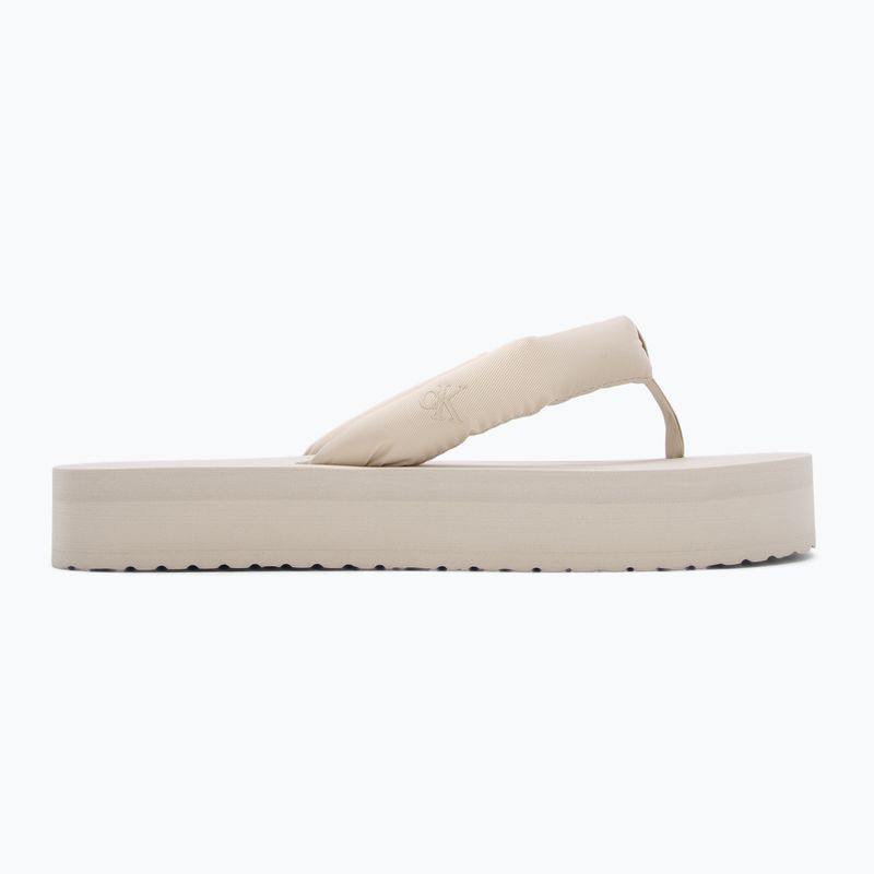 Női Calvin Klein YW0YW01723 Beach Sandal Flatform Ttxr Satin tripla tojáshéj flip flopok 2
