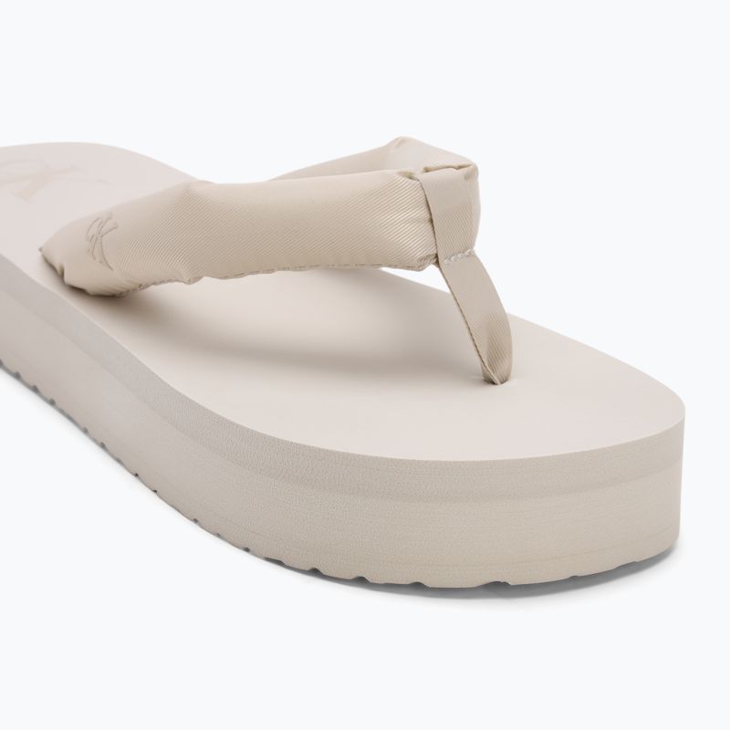 Női Calvin Klein YW0YW01723 Beach Sandal Flatform Ttxr Satin tripla tojáshéj flip flopok 7