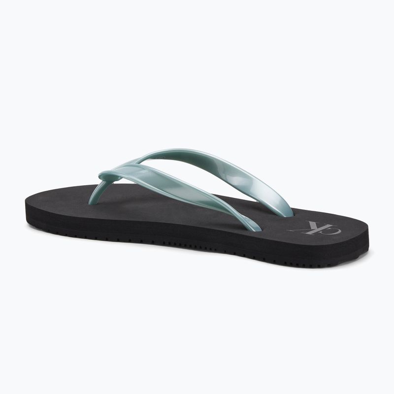 Calvin Klein női flip flop YW0YW01719 Beach Sandal Monologo Tpu fekete/felhőkék felhőkék 3