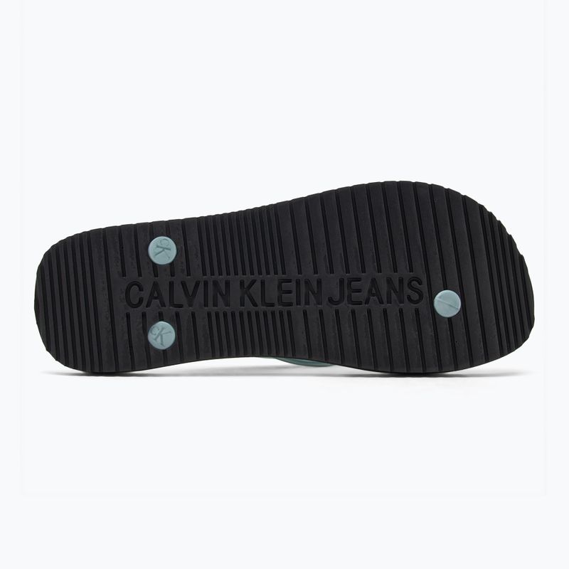 Calvin Klein női flip flop YW0YW01719 Beach Sandal Monologo Tpu fekete/felhőkék felhőkék 4