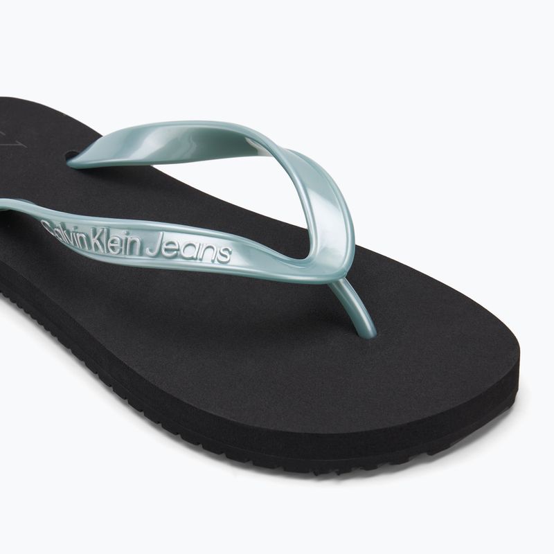 Calvin Klein női flip flop YW0YW01719 Beach Sandal Monologo Tpu fekete/felhőkék felhőkék 7