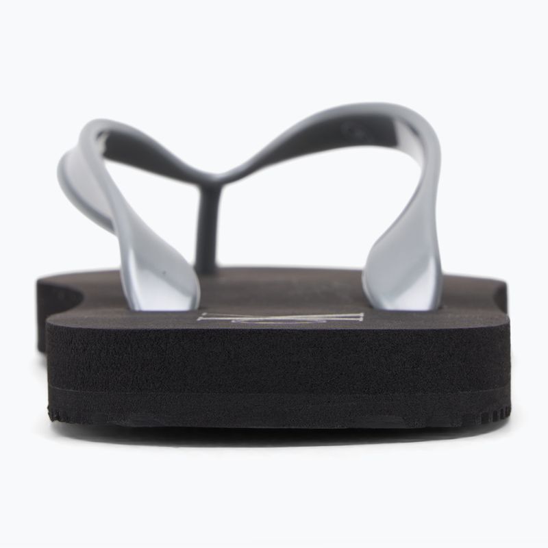 Női Calvin Klein YW0YW01719 Beach Sandal Monologo Tpu fekete/ezüst flip flopok 6
