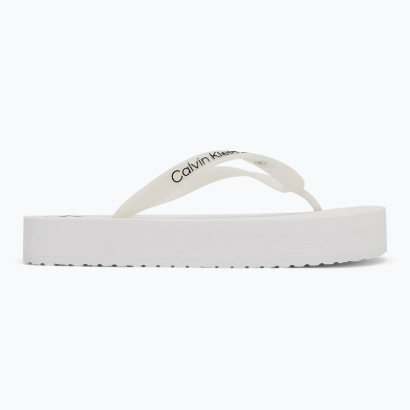 Női Calvin Klein YW0YW01830 Beach Sandal Flatform Tpu világos fehér/fekete flip flopok 2