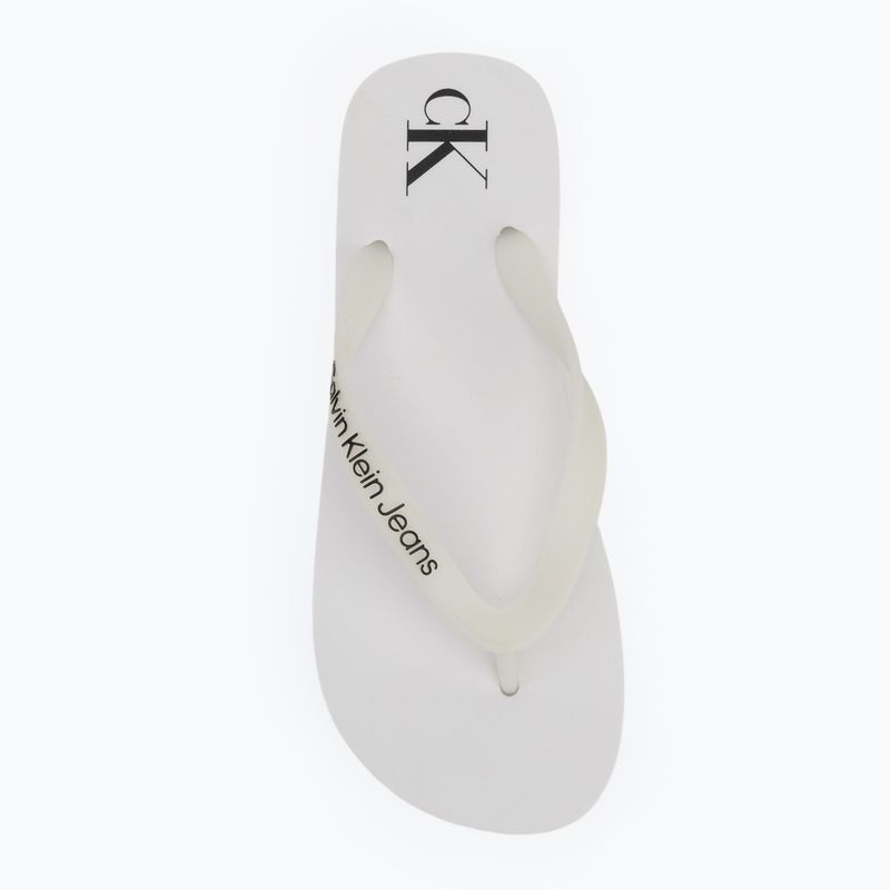 Női Calvin Klein YW0YW01830 Beach Sandal Flatform Tpu világos fehér/fekete flip flopok 5