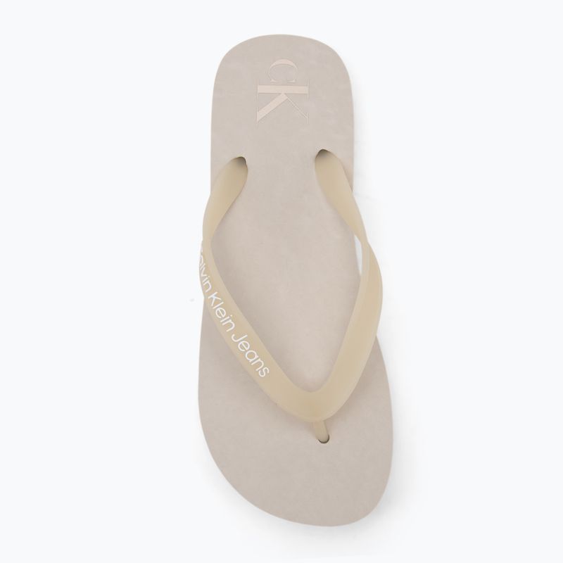 Calvin Klein női flip flopok YW0YW01830 Beach Sandal Flatform Tpu tojáshéj/világos fehér 5