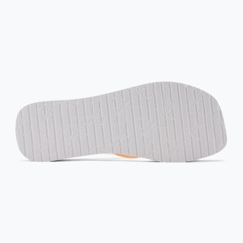 Calvin Klein női flip flop YW0YW01720 Thong+ Tpu Metallic suttogó rózsaszín/világító fehér 4