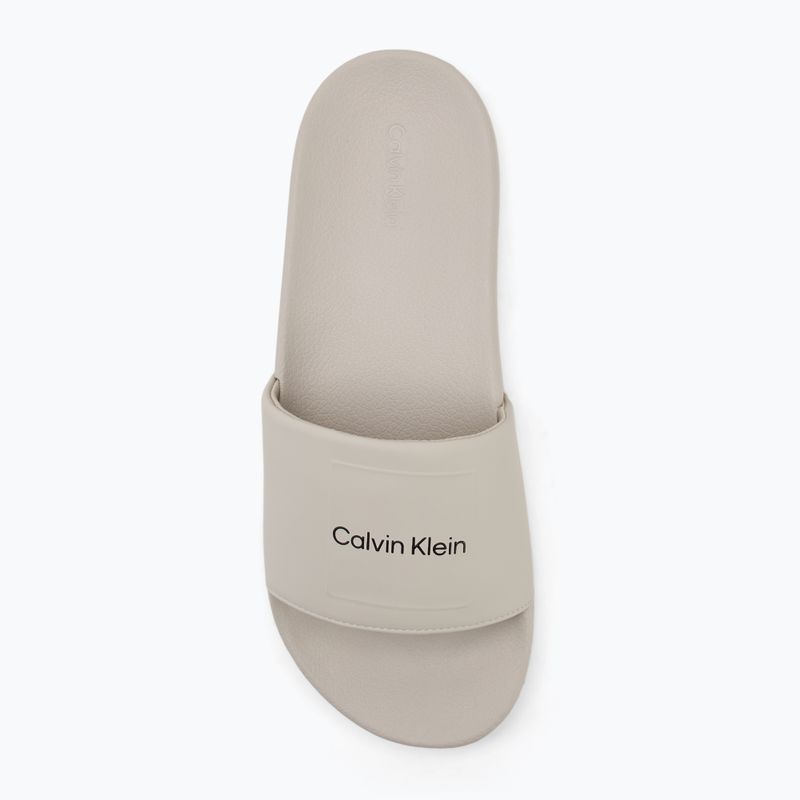 Calvin Klein férfi flip-flop HM0HM01754 Pool Slide Ck Square toll szürke 5