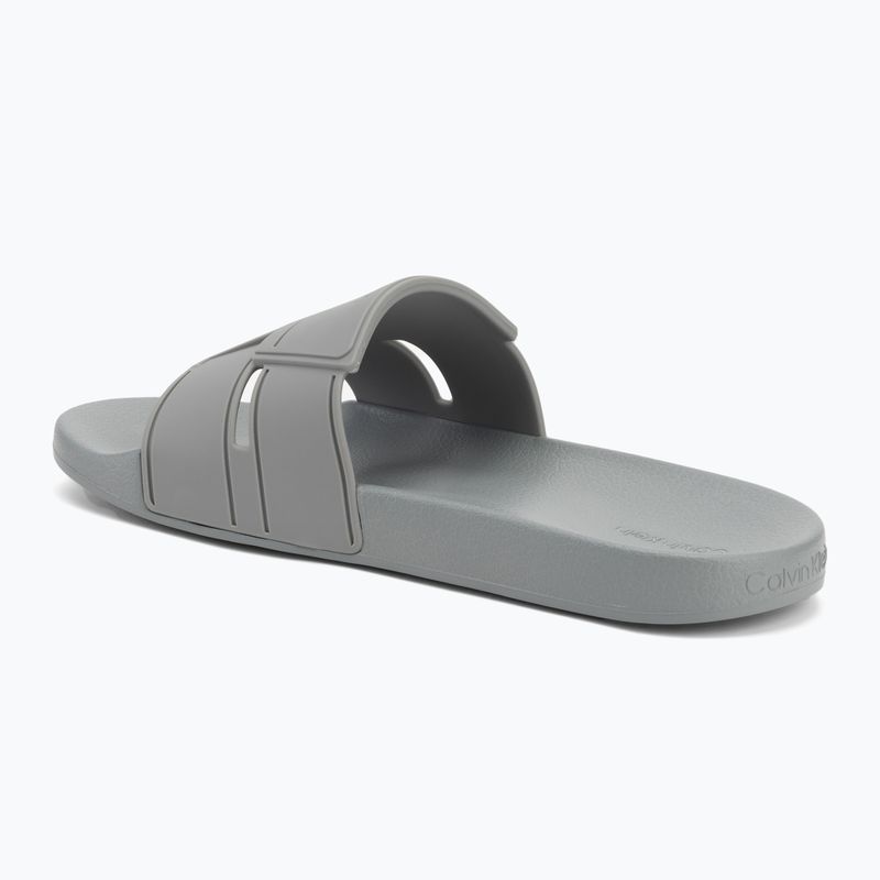 Calvin Klein férfi flip-flop HM0HM01752 Pool Slide Double T gránit út 3