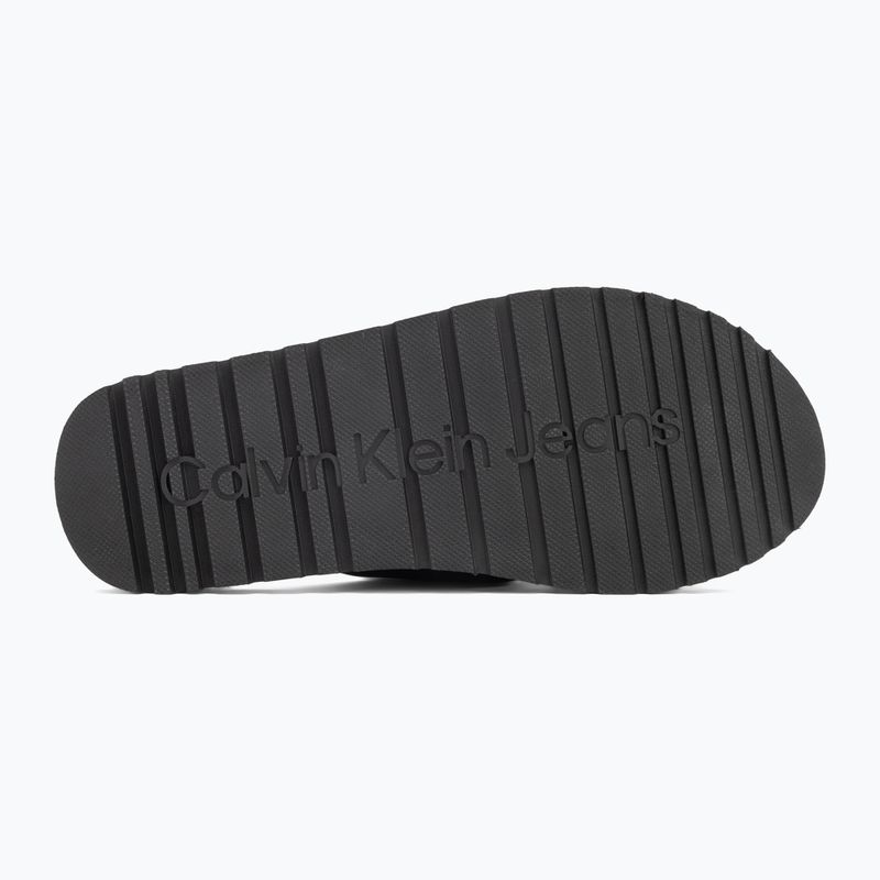 Férfi Calvin Klein YM0YM01223 Cross Sandal Crxs Tx tripla fekete flip-flopok 4