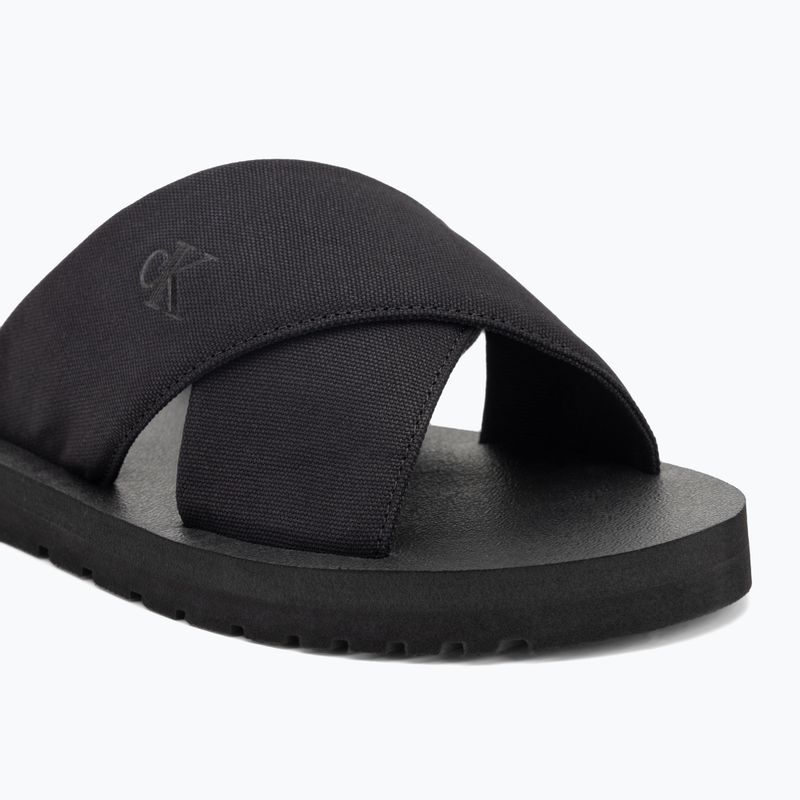Férfi Calvin Klein YM0YM01223 Cross Sandal Crxs Tx tripla fekete flip-flopok 7