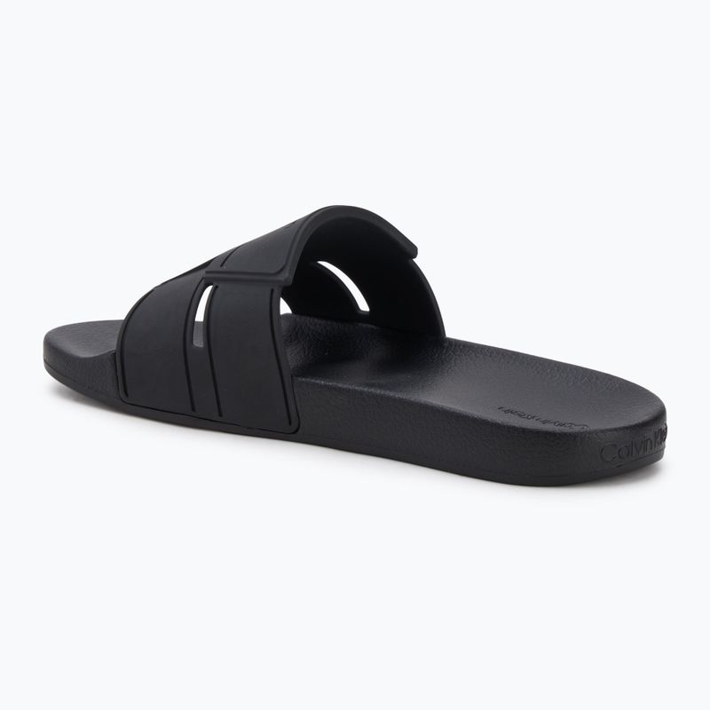 Calvin Klein férfi flip-flopok HM0HM01752 Pool Slide Double T fekete 3