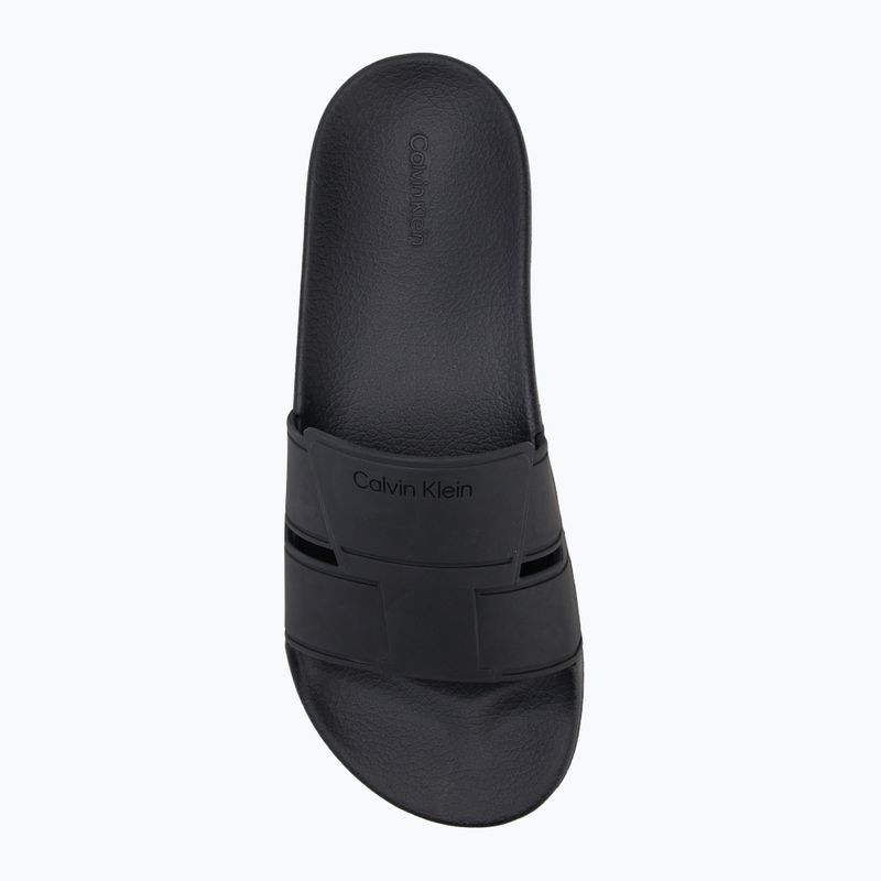 Calvin Klein férfi flip-flopok HM0HM01752 Pool Slide Double T fekete 5
