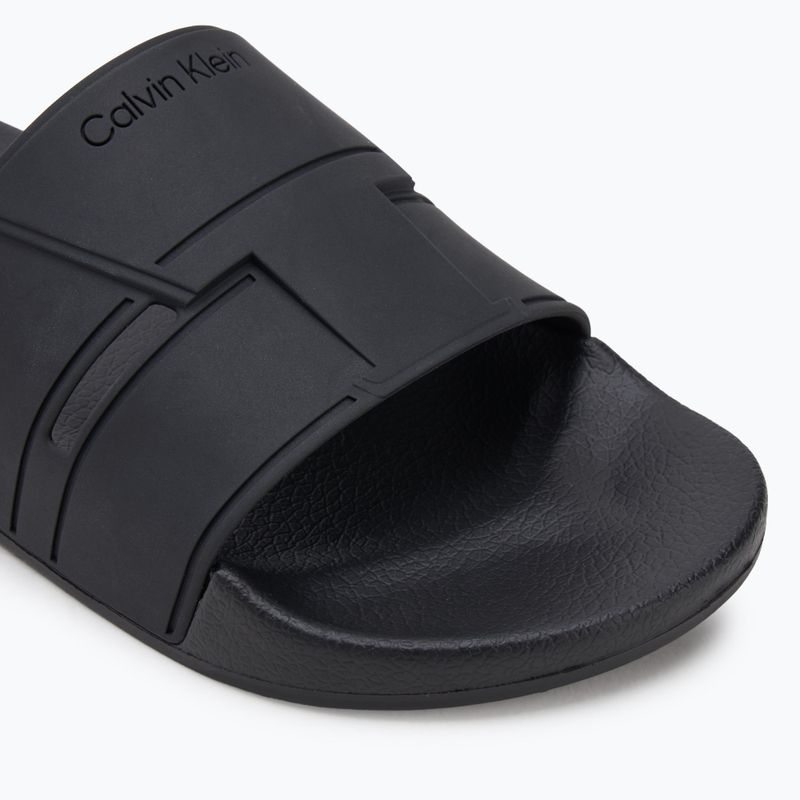 Calvin Klein férfi flip-flopok HM0HM01752 Pool Slide Double T fekete 7
