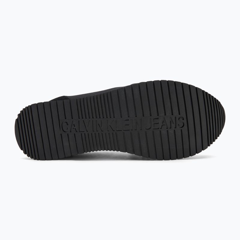 Férfi cipő Calvin Klein YM0YM01217 Runner Sock Laceup Mg Canvas tripla fekete 4
