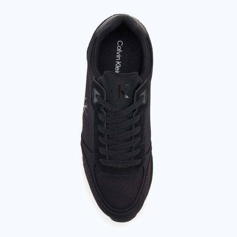 Férfi cipő Calvin Klein YM0YM01217 Runner Sock Laceup Mg Canvas tripla fekete 5