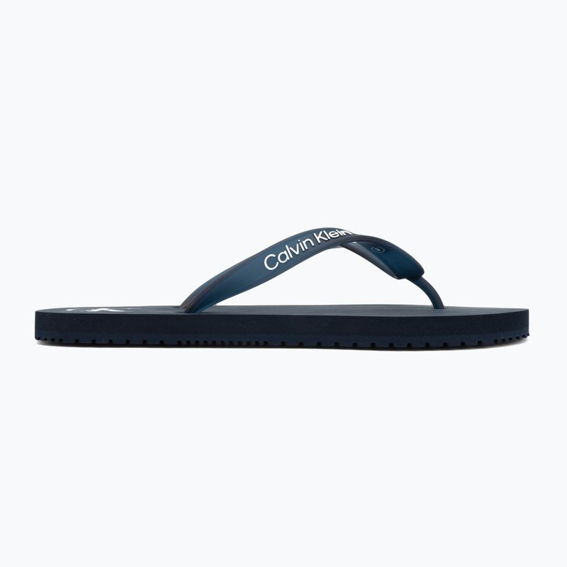 Férfi Calvin Klein YM0YM01267 Strandszandál átlátszó Tpu tengerészkék/világos fehér flip flopok 2