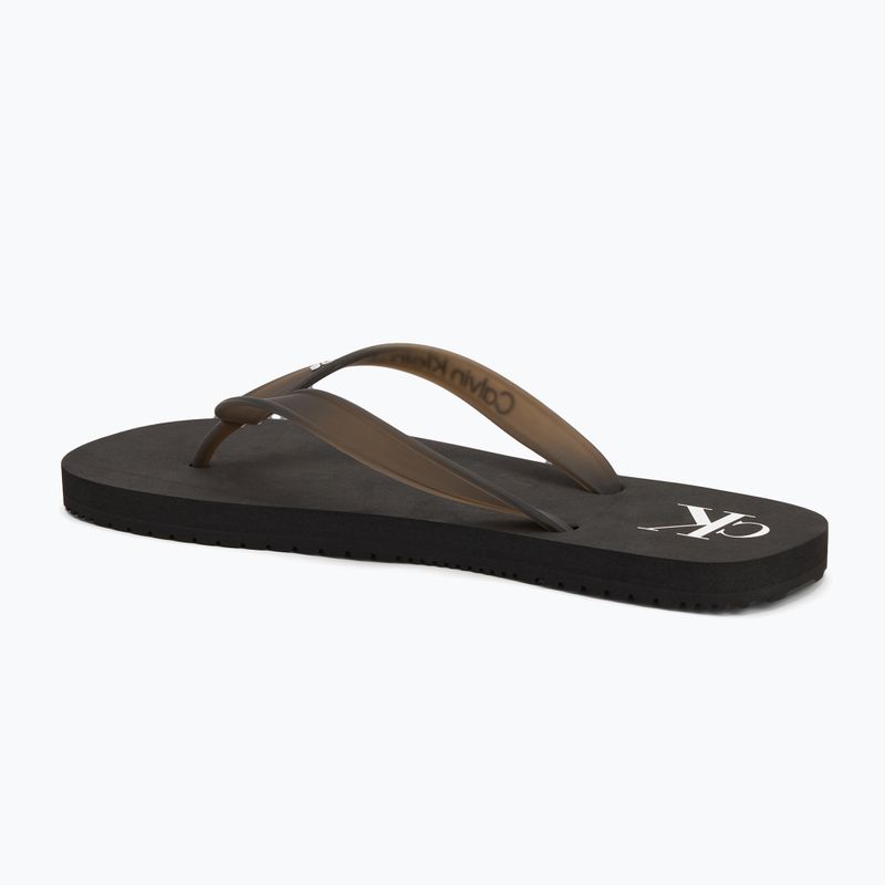 Férfi Calvin Klein YM0YM01267 Tengerparti szandál átlátszó Tpu fekete/világos fehér flip flopok 3