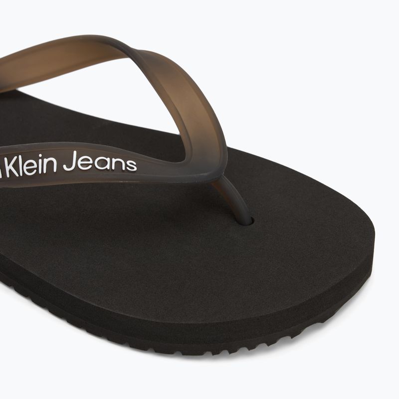 Férfi Calvin Klein YM0YM01267 Tengerparti szandál átlátszó Tpu fekete/világos fehér flip flopok 7