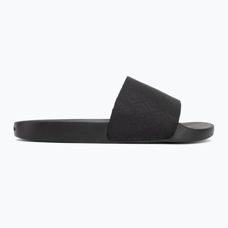 Calvin Klein férfi flip-flop HM0HM01762 Pool Slide Jaq Mono Jaq Mono fekete mono jacquard 2