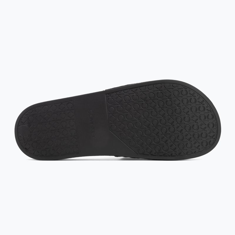 Calvin Klein férfi flip-flop HM0HM01762 Pool Slide Jaq Mono Jaq Mono fekete mono jacquard 4